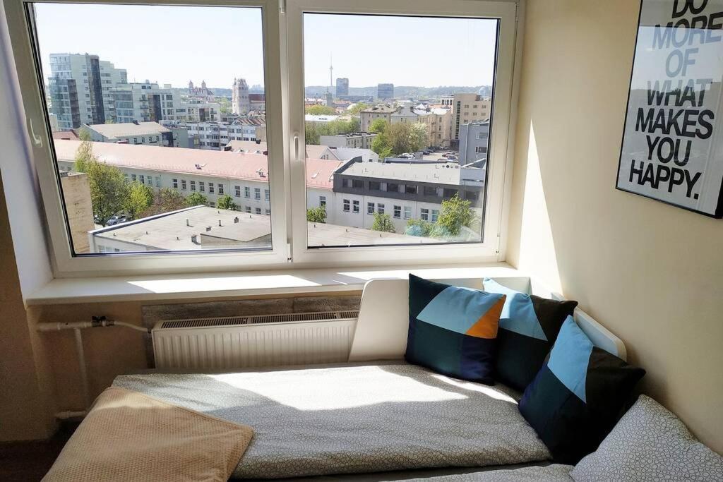 9Th Floor Amazing View Central Studio Apartment Wilno Zewnętrze zdjęcie