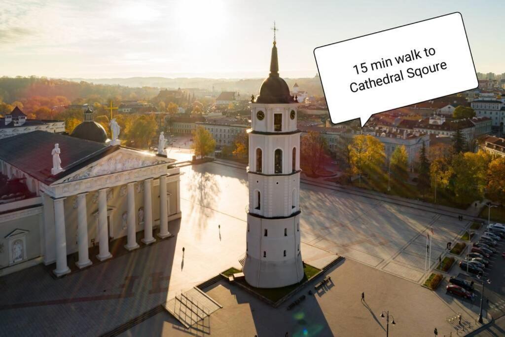 9Th Floor Amazing View Central Studio Apartment Wilno Zewnętrze zdjęcie