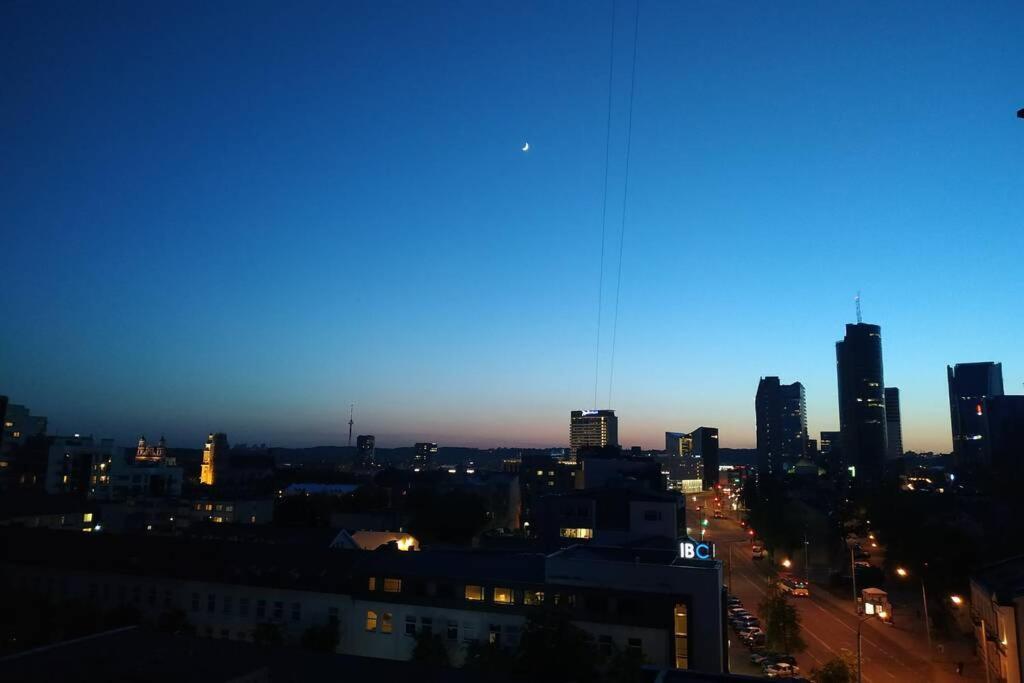 9Th Floor Amazing View Central Studio Apartment Wilno Zewnętrze zdjęcie