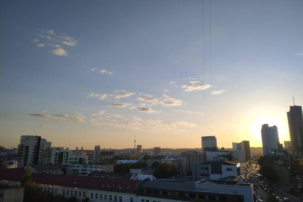 9Th Floor Amazing View Central Studio Apartment Wilno Zewnętrze zdjęcie